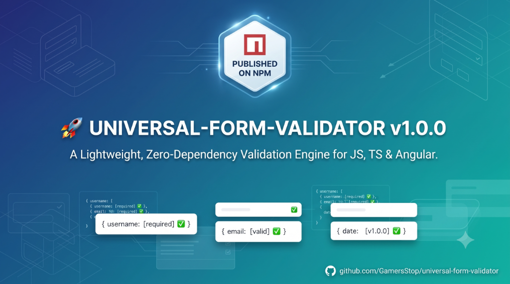 universal-form-validator v1.0.0 on npm